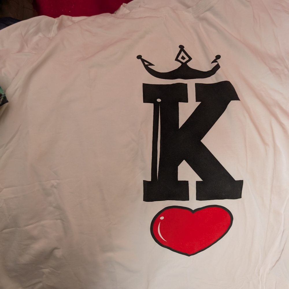 White and Black Graphic Tee